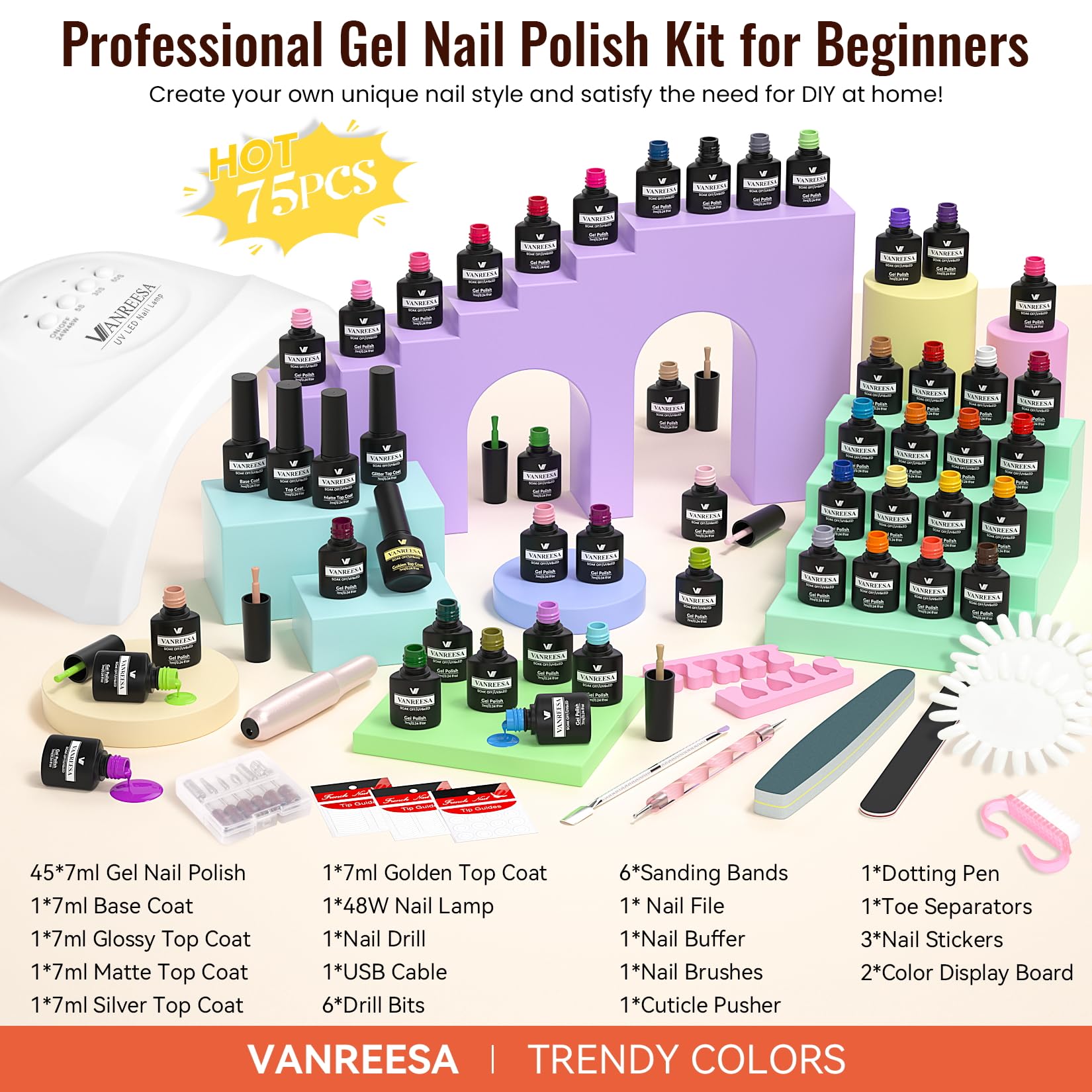VANREESA manicure tools kit with essential accessories.