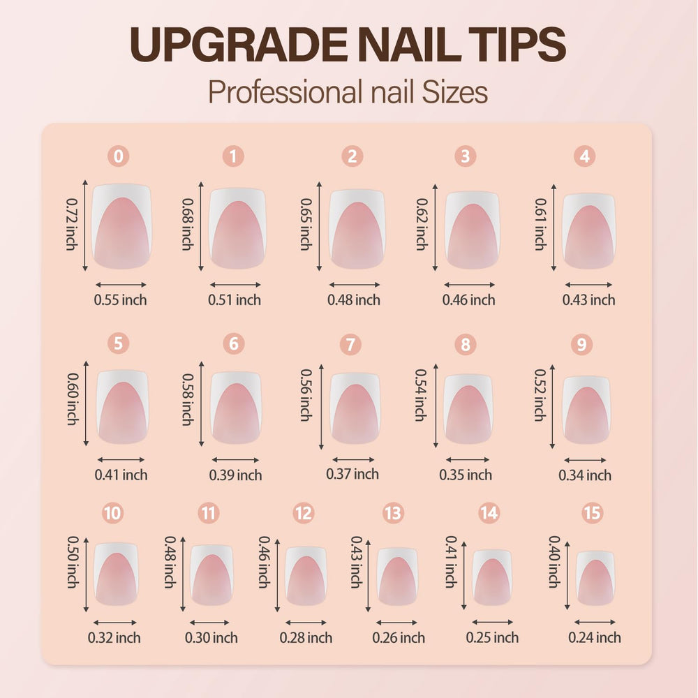 Vansiho French tip nails ready for glam nail art without primer for time-saving styles.