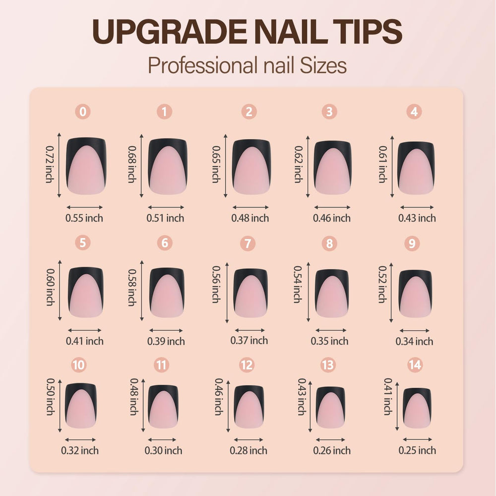 Vansiho press-on nails for fast DIY French nail art.