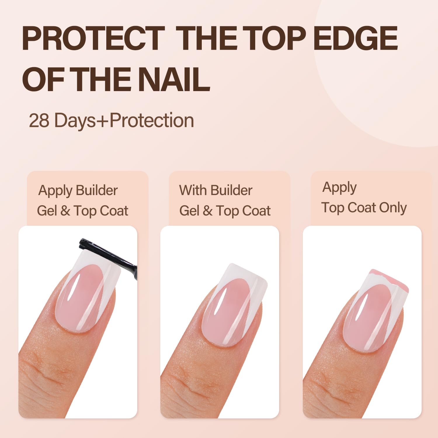 Vansiho soft gel material offers flexible, break-resistant tips for seamless application.