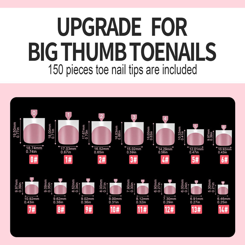 Vansiho toe nails ideal for open-toe shoes and summer activities.