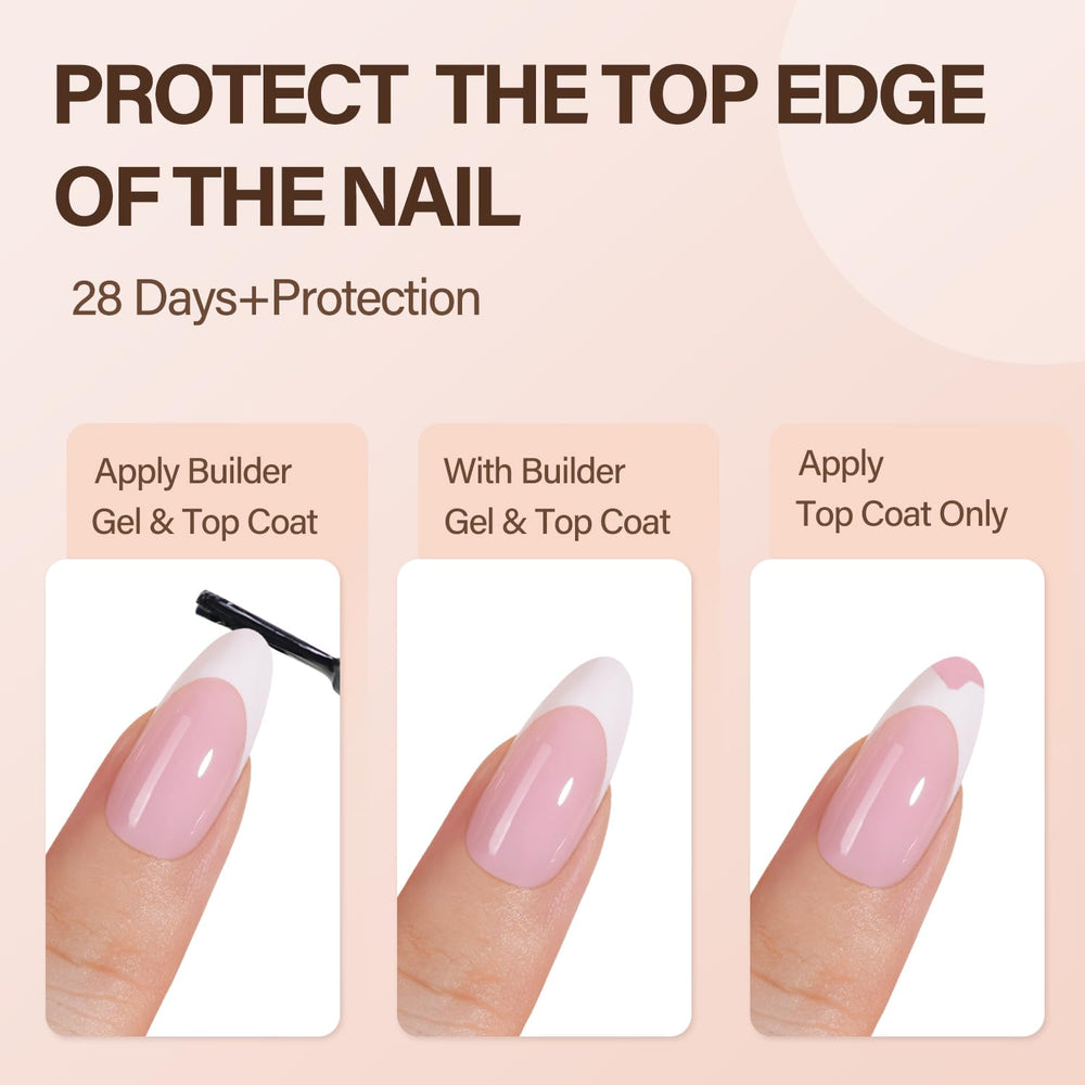 Vansiho uñas de gel con ajuste perfecto desde cutícula hasta borde