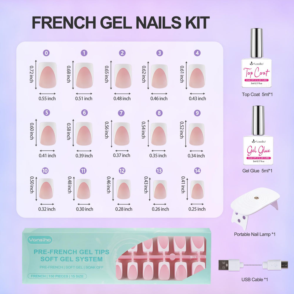 Unas gel suaves y resistentes de Vansiho para ajuste cómodo