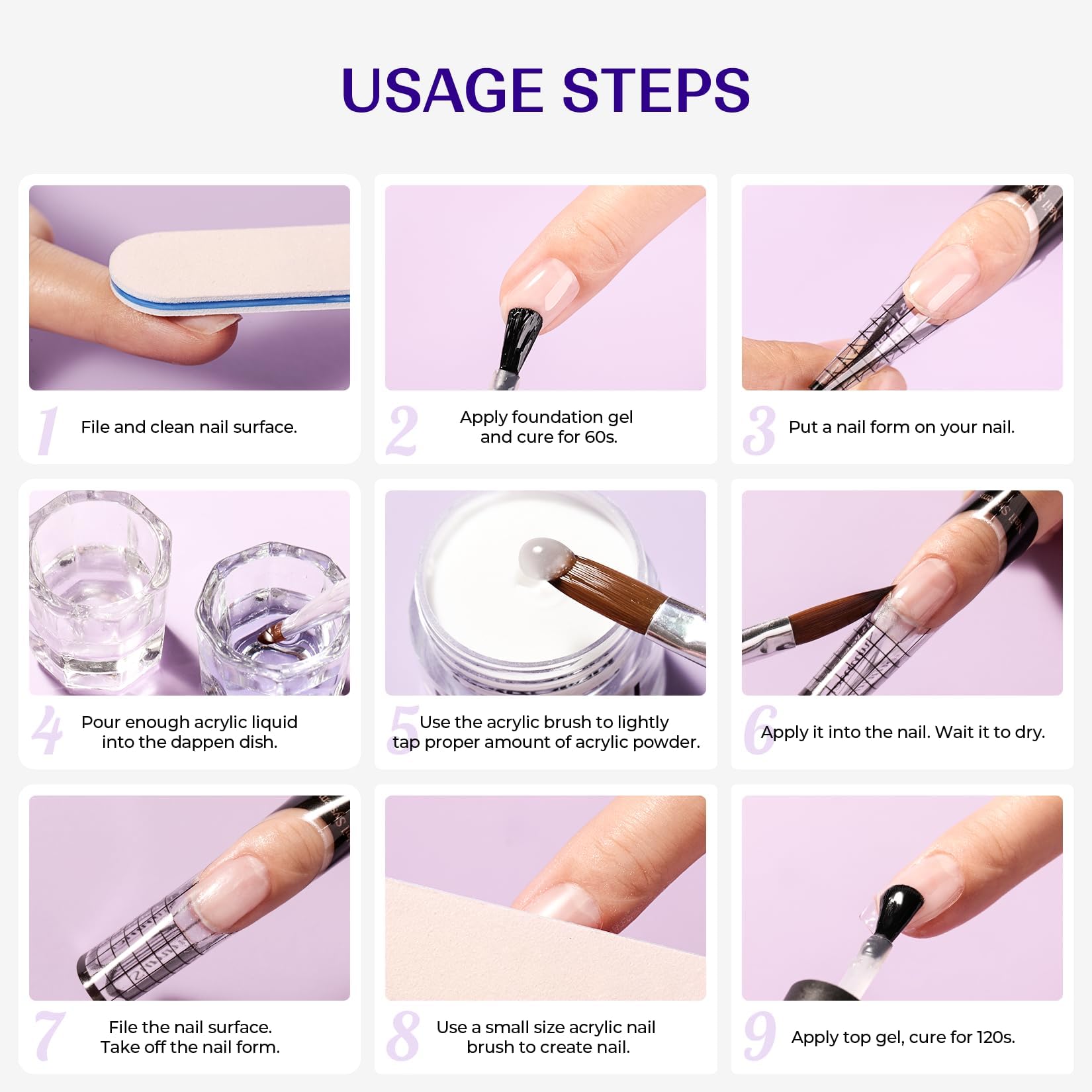 Accesorios iniciales de uñas Vansisos para empezar con cuidado y precisión