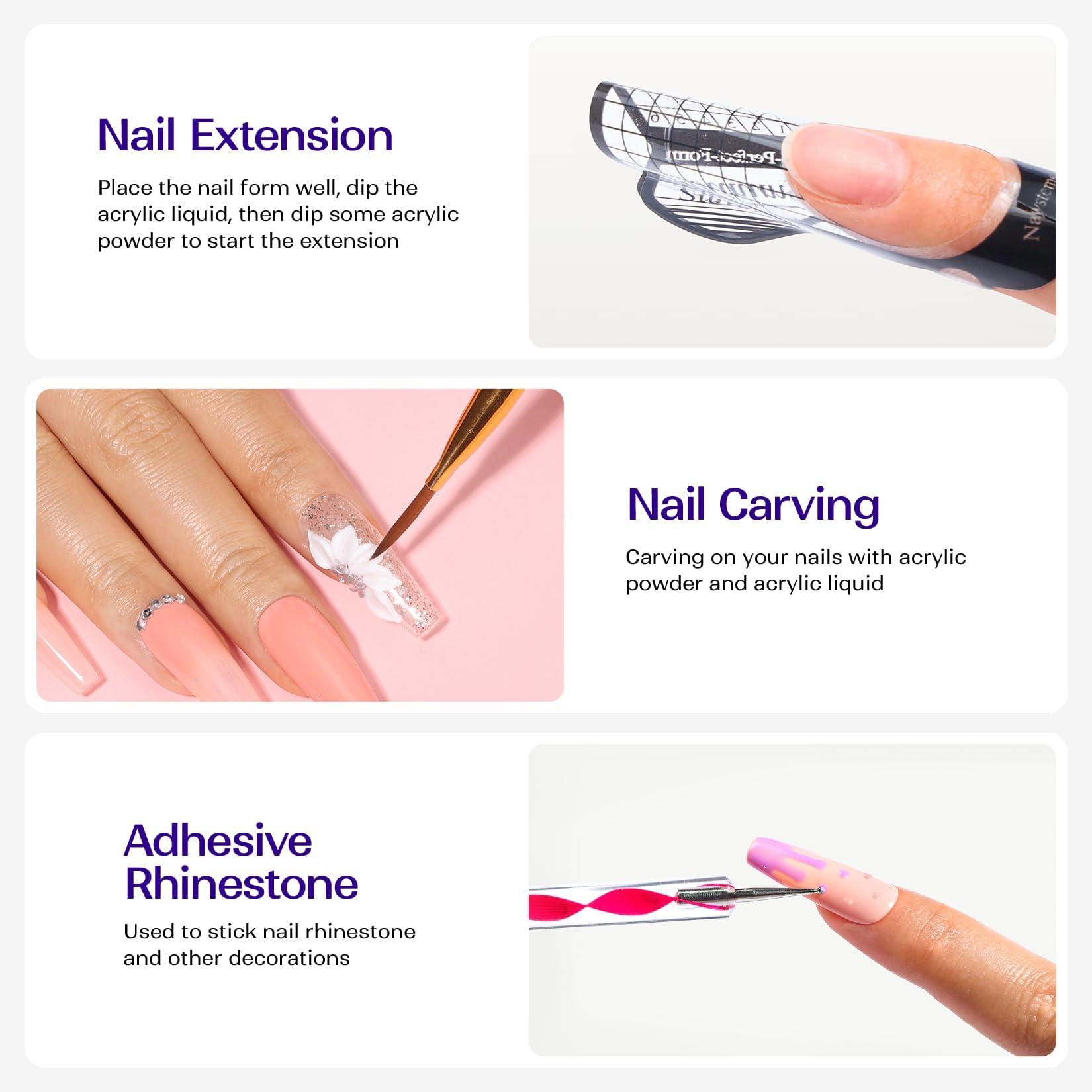Formas para uñas y estructuras con Vansisos para modelado preciso