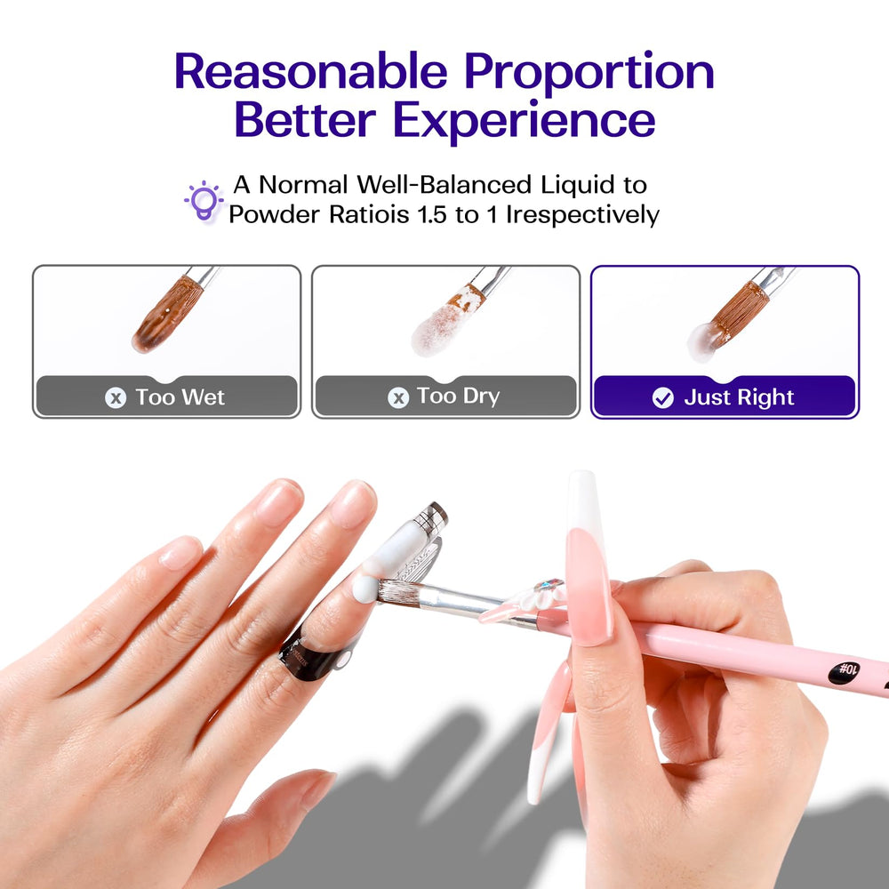 VANSISOS líquido para uñas acrílicas, acabado cristalino que no amarilla con el tiempo.