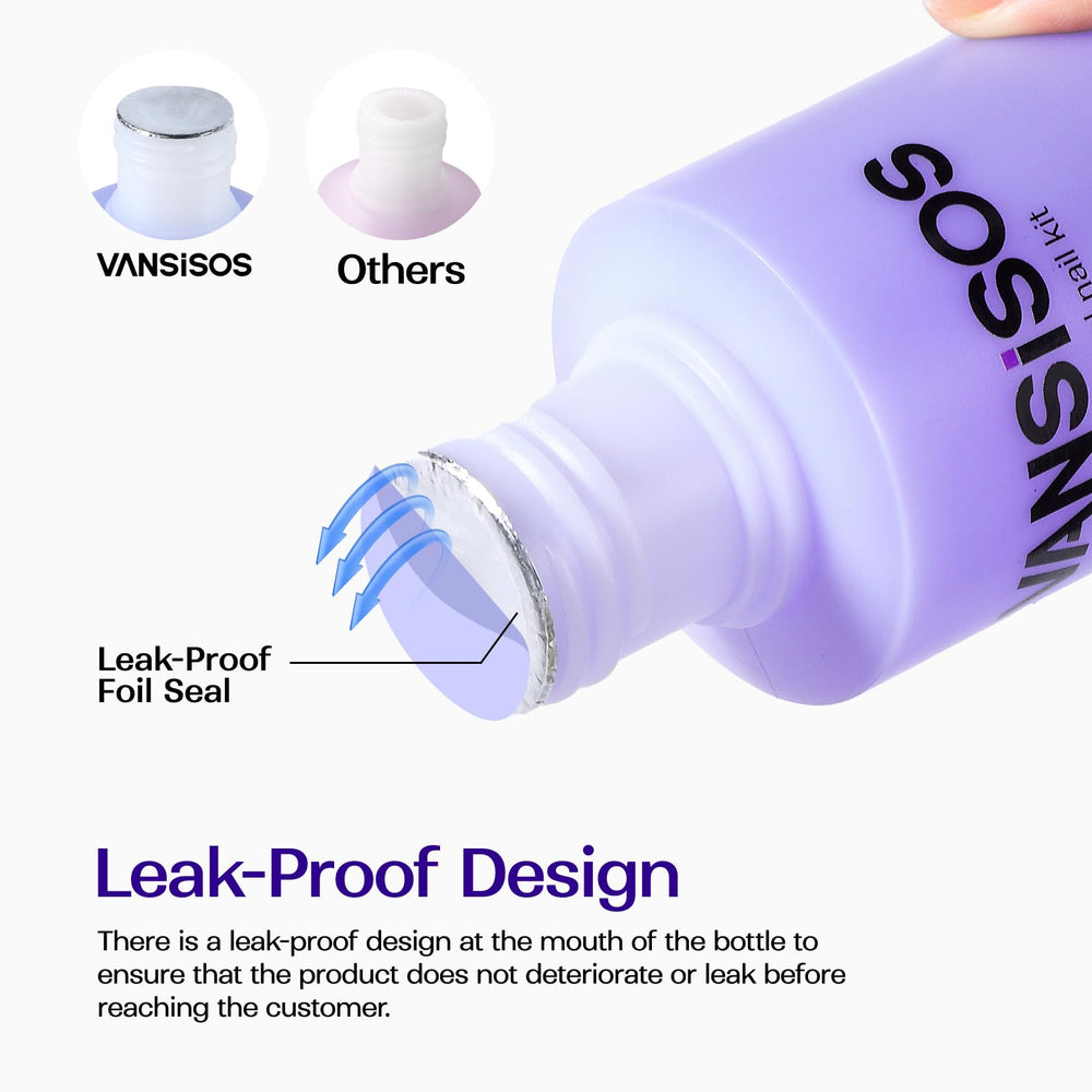 VANSISOS líquido para uñas acrílicas, olor reducido para sesiones más confortables.