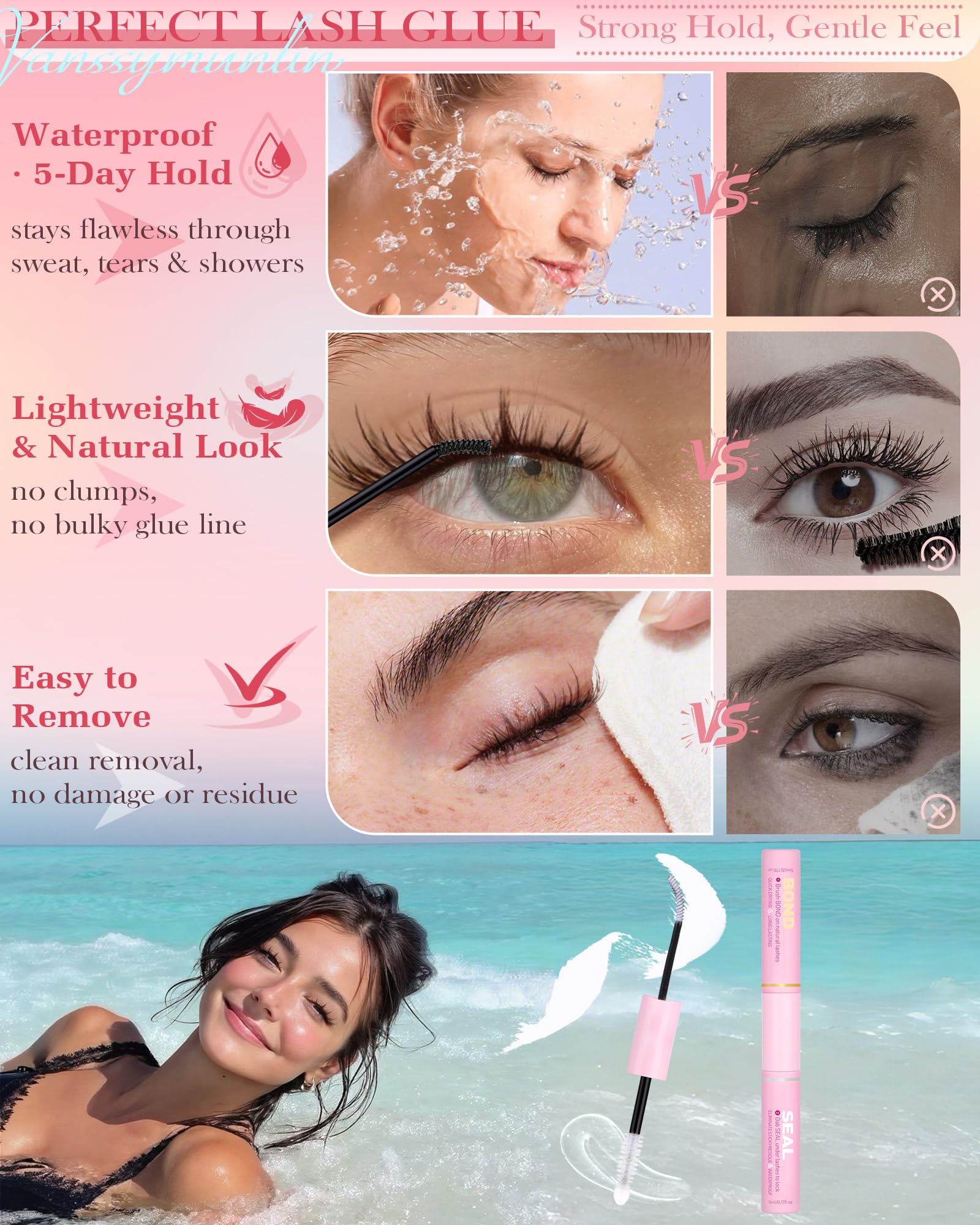 VANSSYMUNLIN fairy anime eyes concept with natural lashes