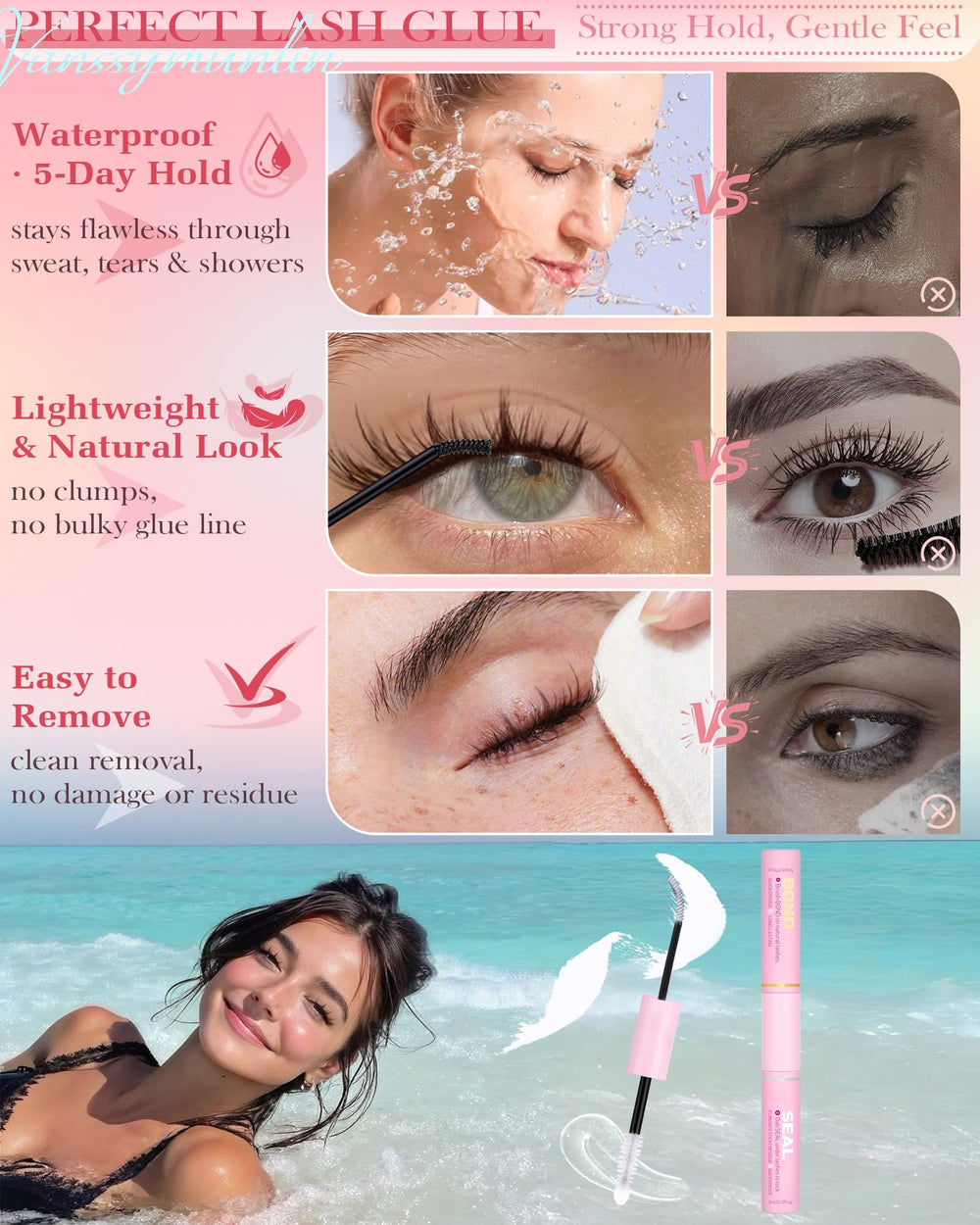 VANSSYMUNLIN fairy anime eyes concept with natural lashes
