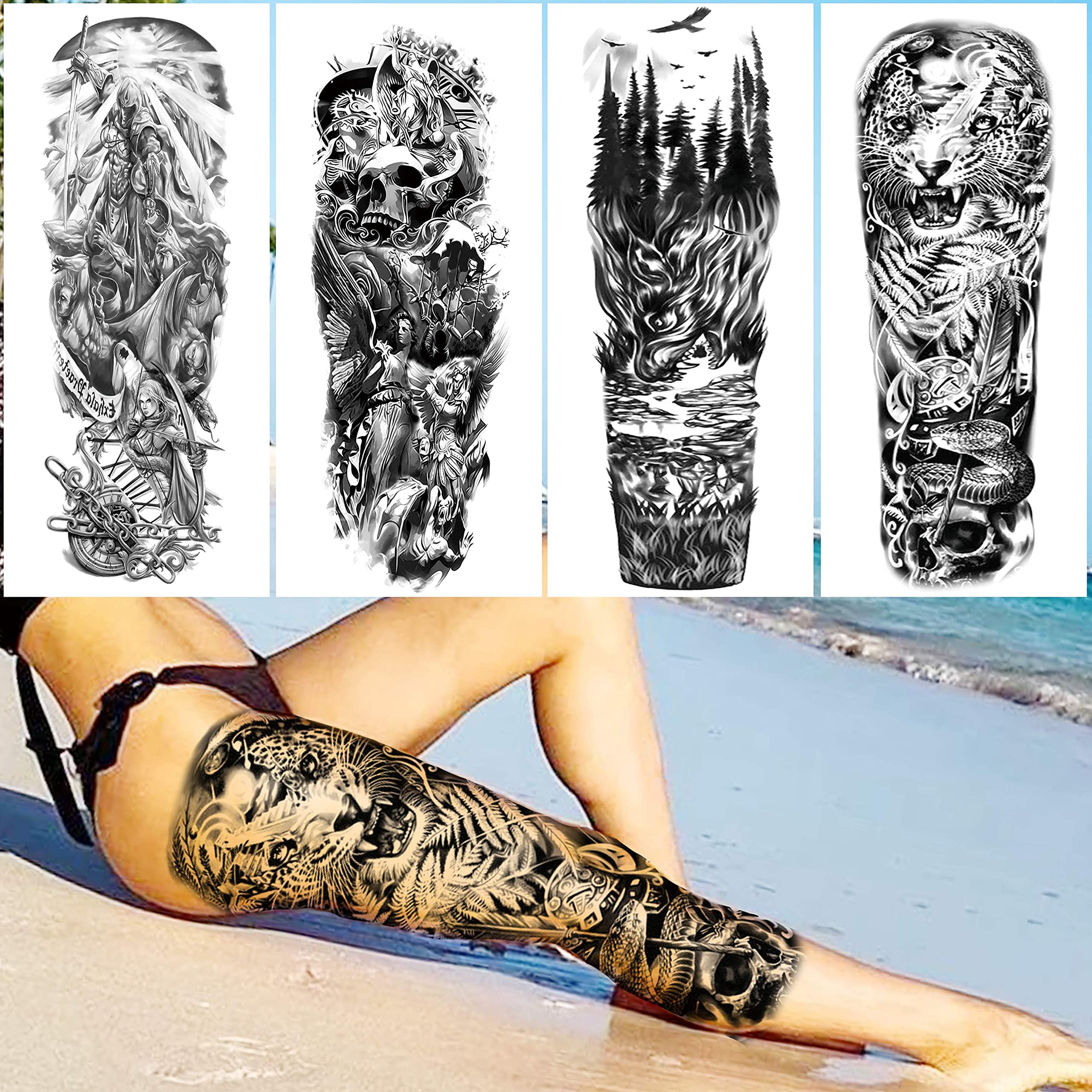 Tatuajes VANTATY resistentes al agua con duración de 3 a 5 días.