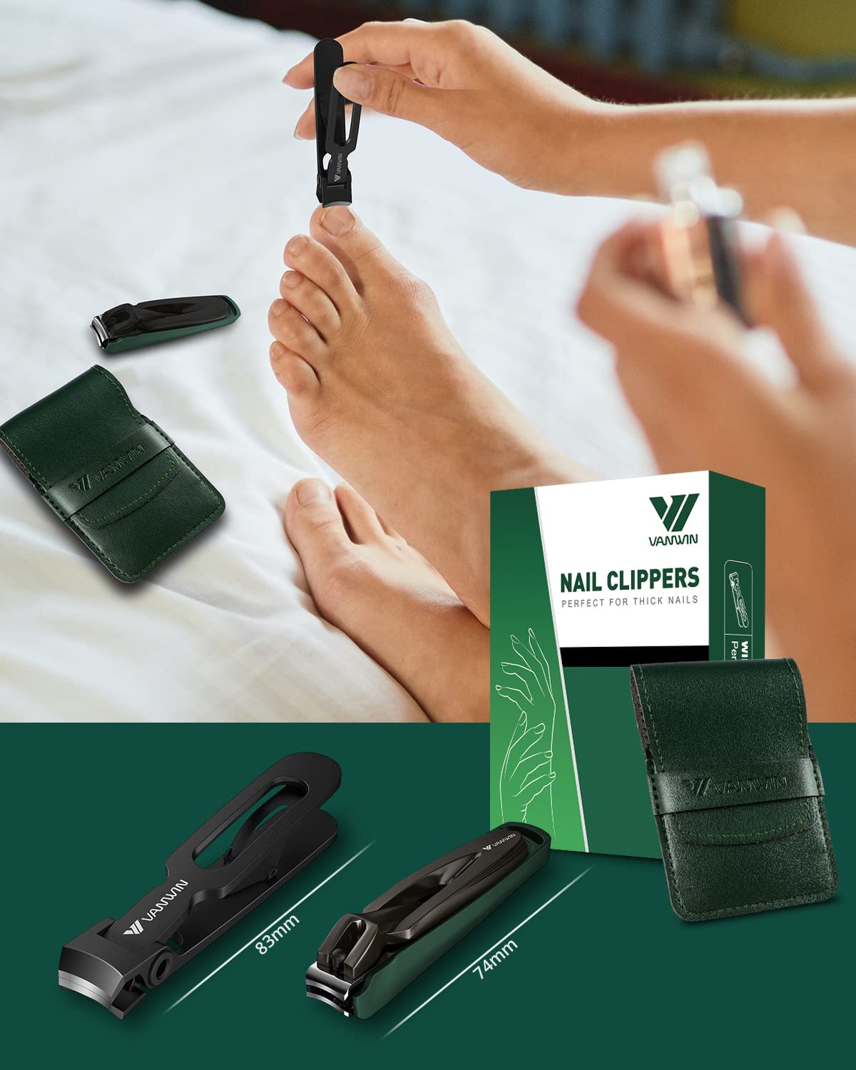 VANWIN clipper set in action delivers precise, controlled cuts.