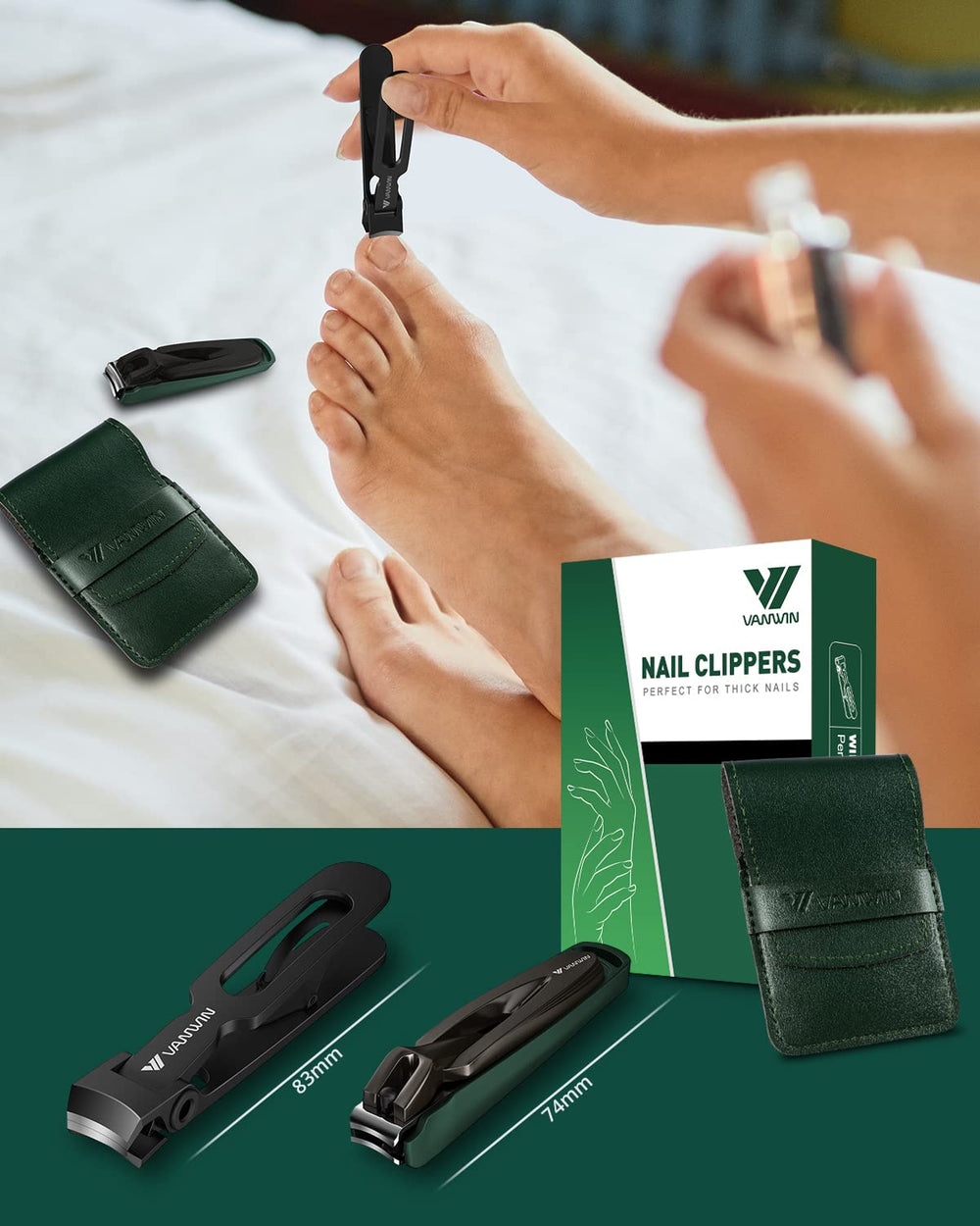 VANWIN clipper set in action delivers precise, controlled cuts.