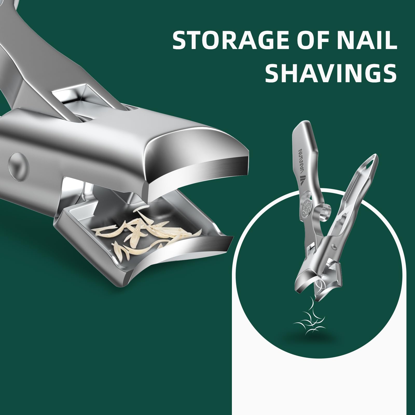 VANWIN German nail clippers for thick nails, durable construction.