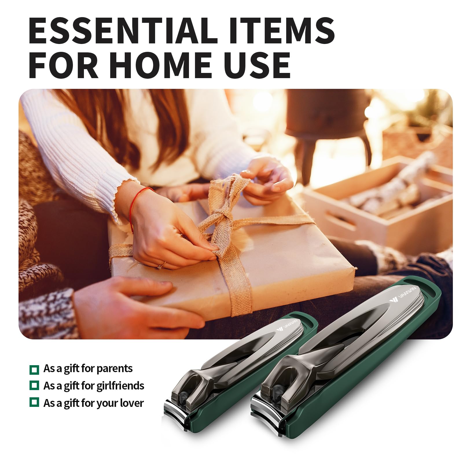 Vanwin gift-ready packaging highlights durable stainless steel build.