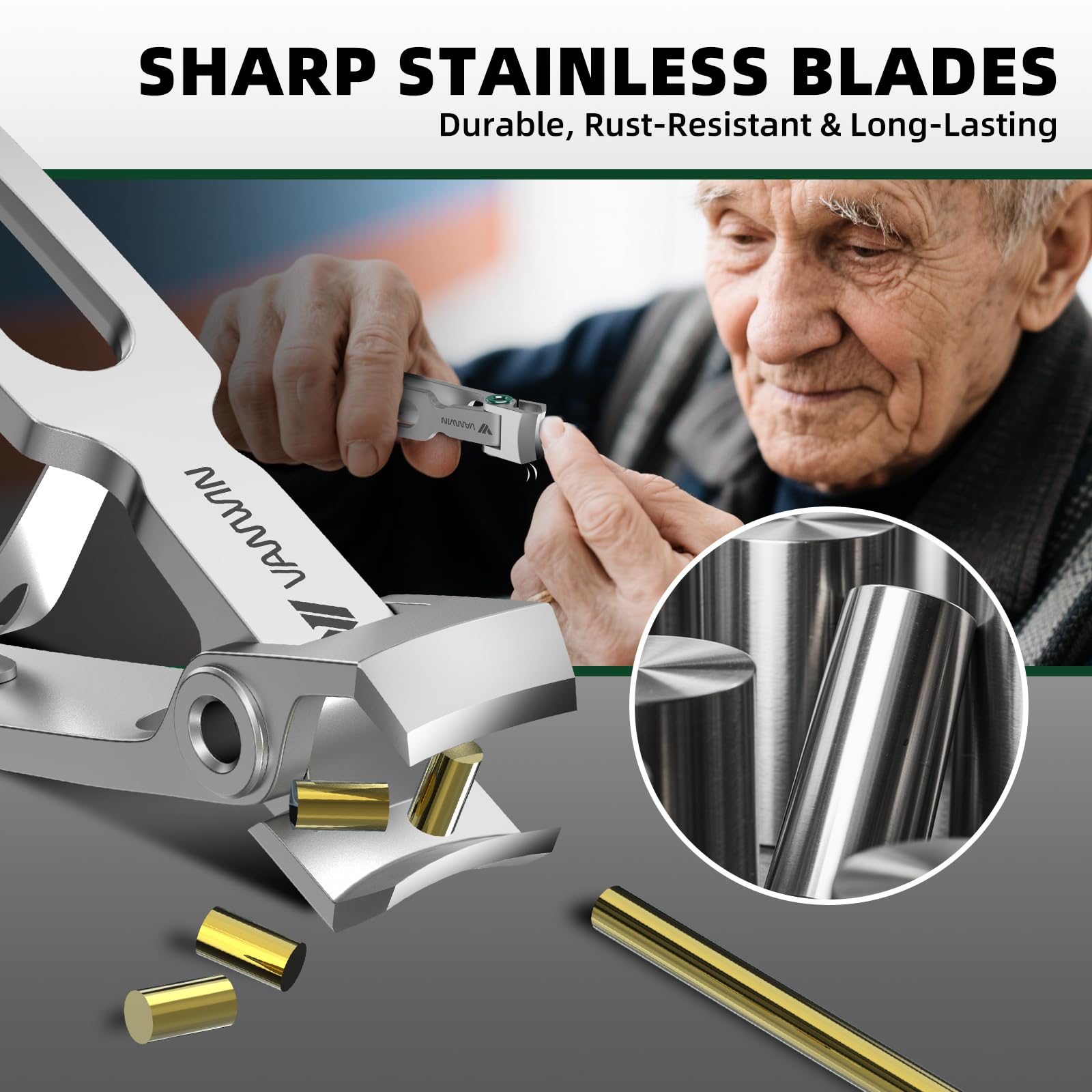 VANWIN long-handle ergonomic toenail clipper reducing hand strain