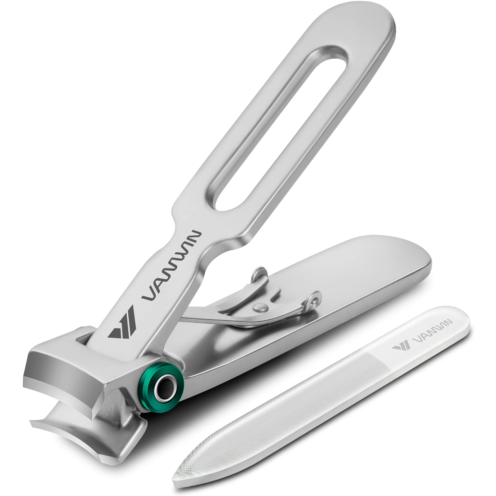 VANWIN nail clippers with 16mm wide jaw for thick nails and easy cutting