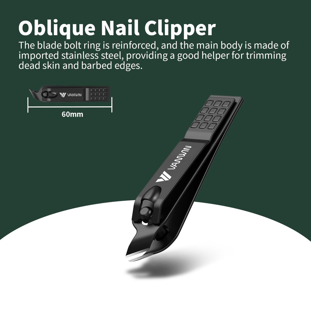 VANWIN nail clippers case shows stylish storage for on-the-go grooming.