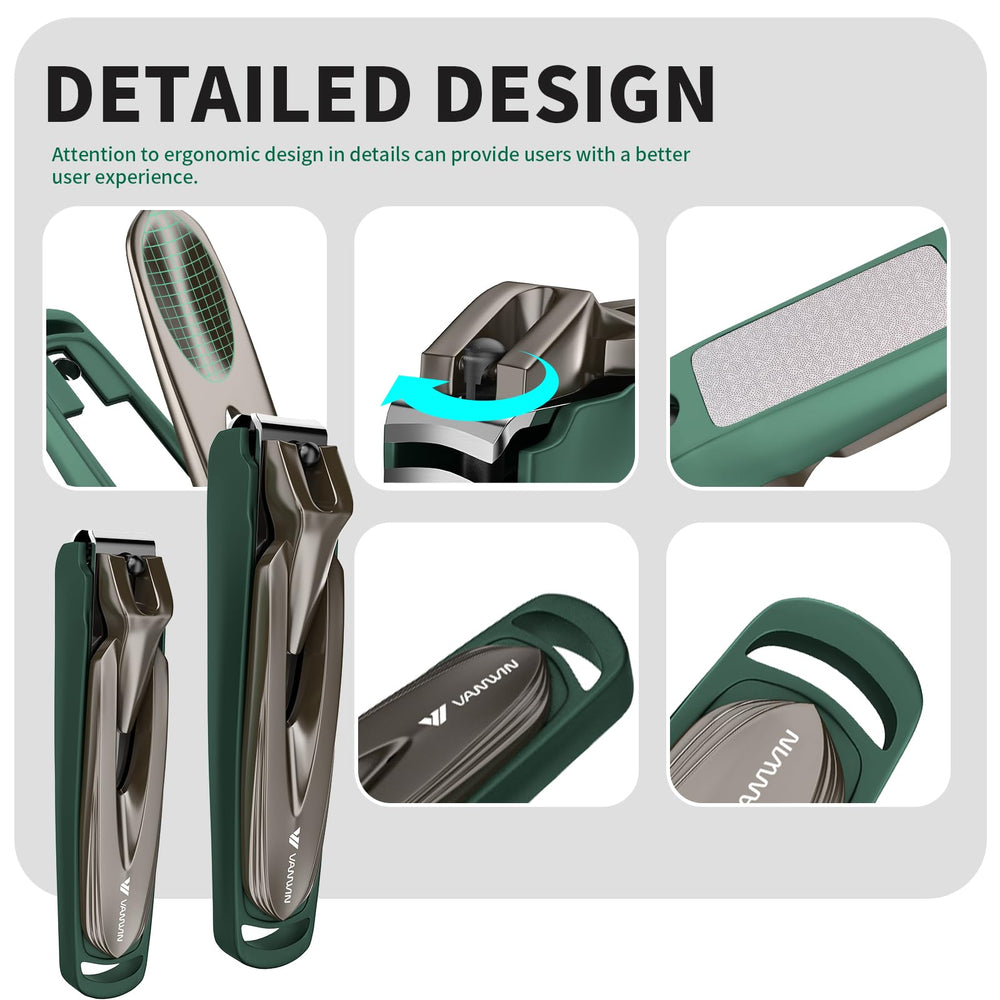 Vanwin anti-splash design keeps surfaces tidy after grooming.