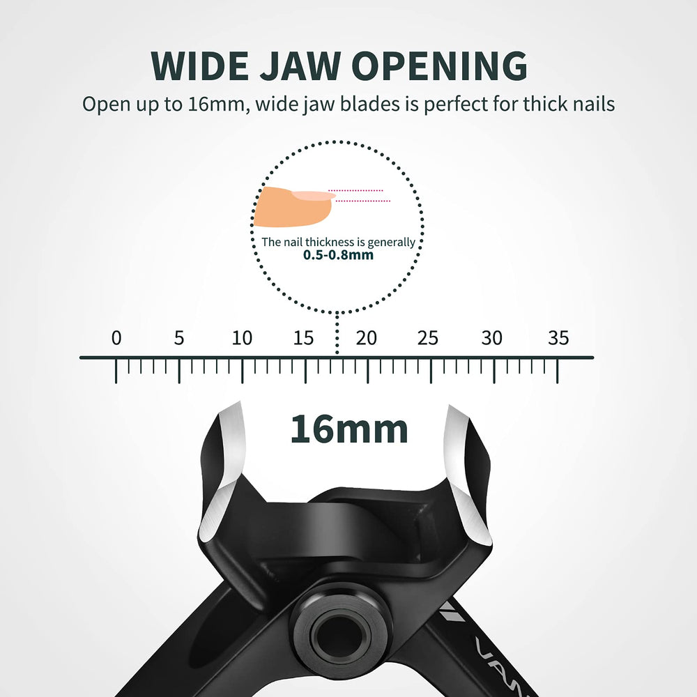 VANWIN nail clippers with curved blade for precise, clean cuts