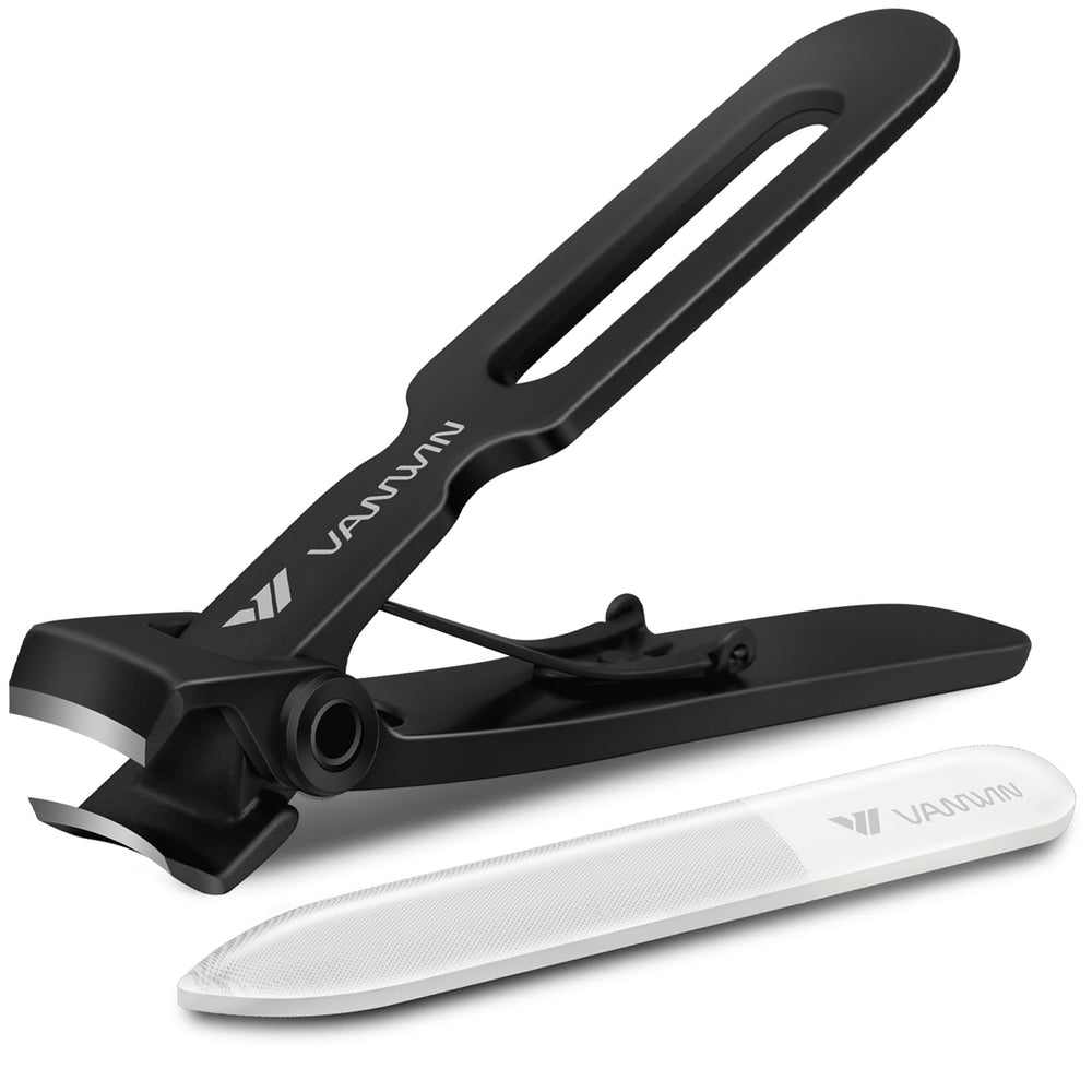 VANWIN nail clippers with wide jaw cut thick nails smoothly