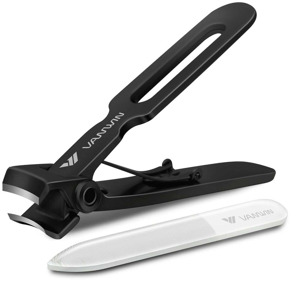 VANWIN nail clippers with wide jaw cut thick nails smoothly