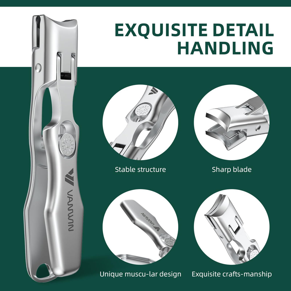 VANWIN sharp curved blades deliver smooth trims on tough nails.