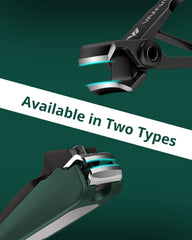 VANWIN heavy duty toenail clipper with wide jaw eases thick nails.