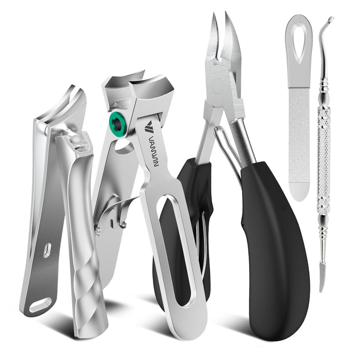 VANWIN wide jaw 16mm toenail clipper for thick nails, easy cutting for seniors