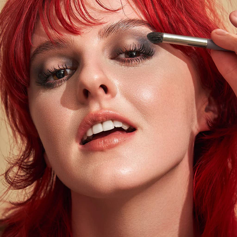 Vapour Beauty detail brush enhances inner and outer corners with sharp contrast.