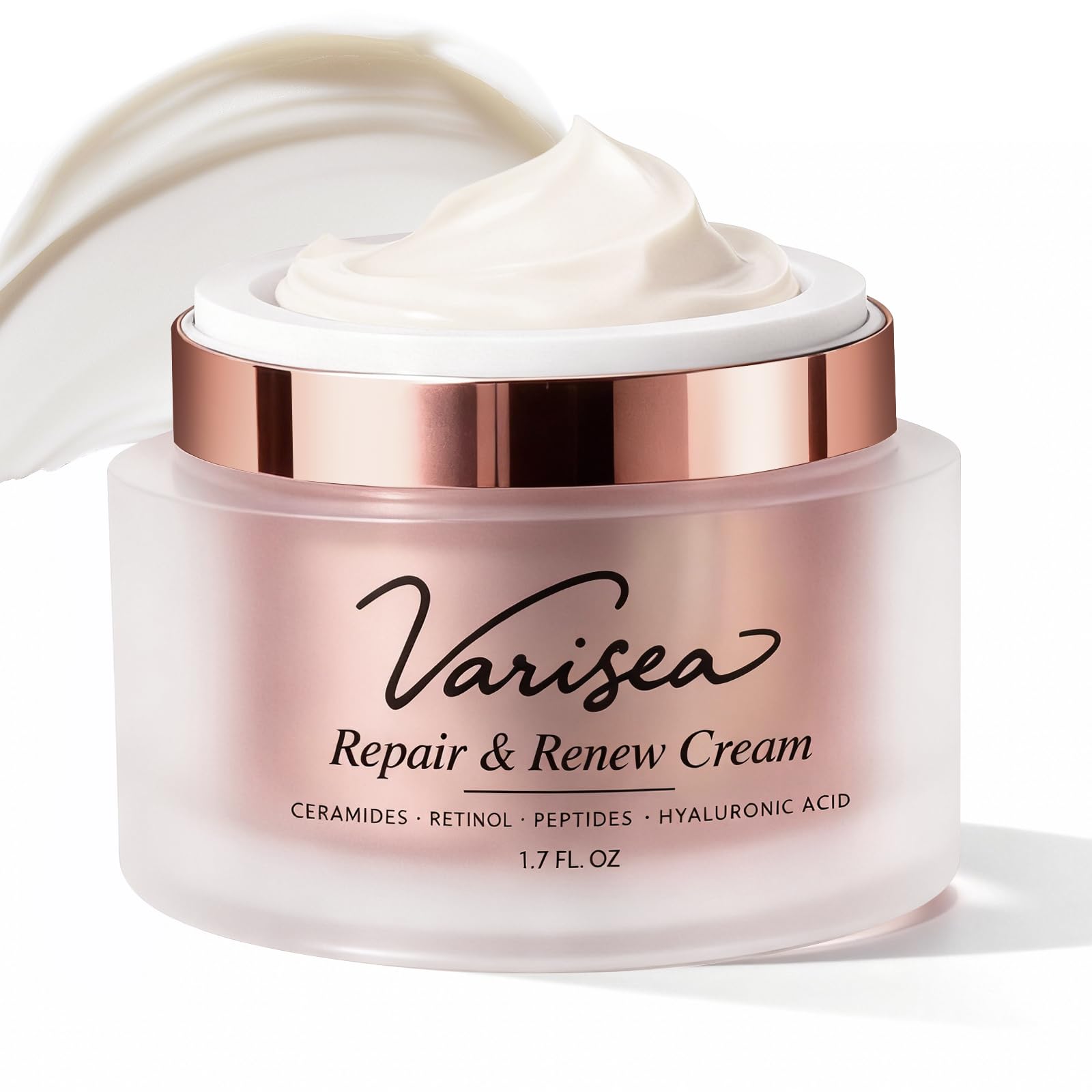 Varisea crema antienvejecimiento, bote visible, ayuda a suavizar arrugas y aportar firmeza.
