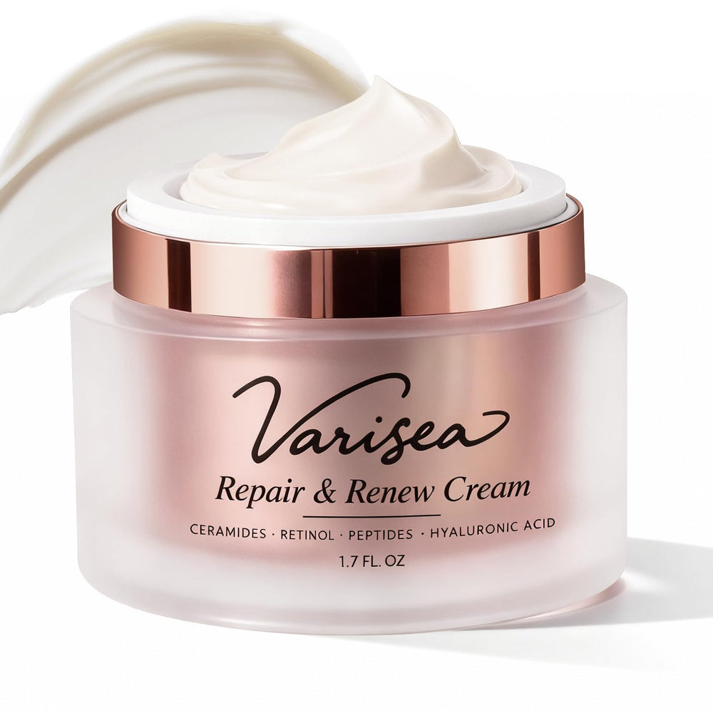 Varisea crema antienvejecimiento, bote visible, ayuda a suavizar arrugas y aportar firmeza.