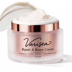 Varisea crema antienvejecimiento, bote visible, ayuda a suavizar arrugas y aportar firmeza.
