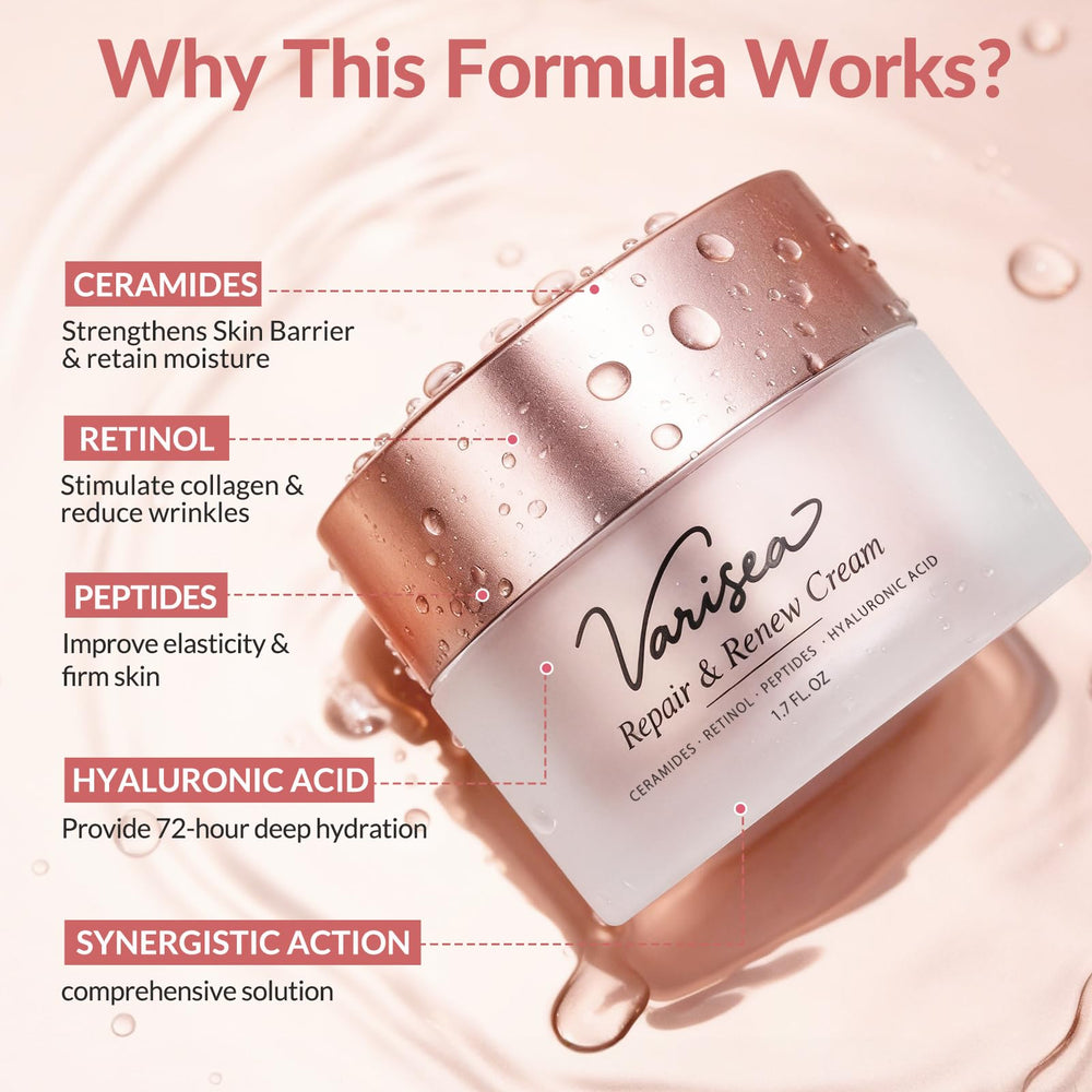 Varisea crema rostro cuello, aplicación suave para cuello y linea de la mandibula.