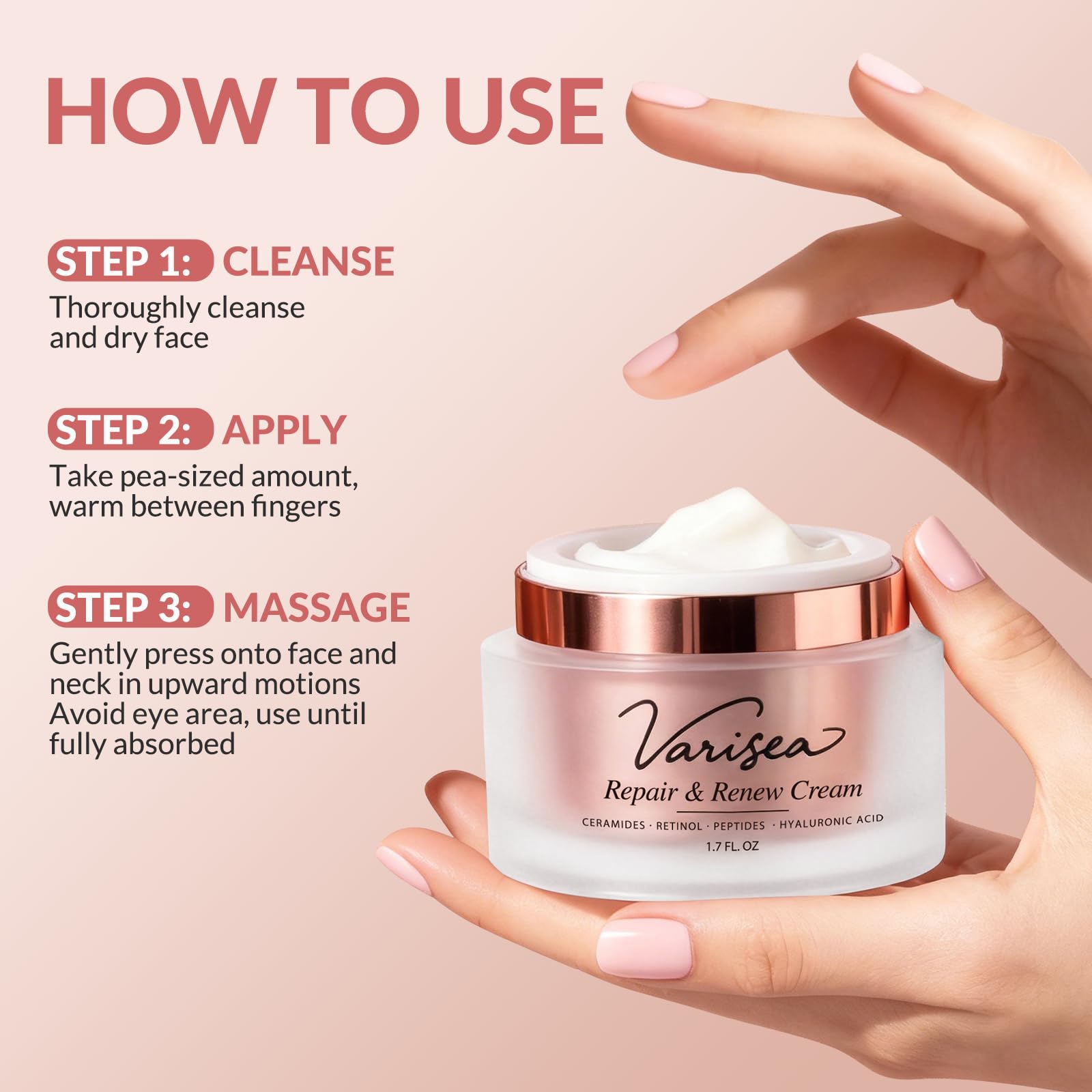 Varisea formula sin fragancia, ideal para piel sensible y reactividad.