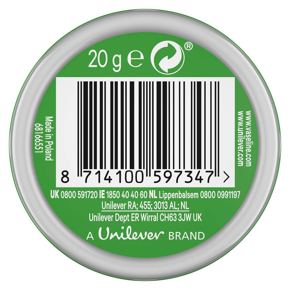 Vaseline Lip Therapy Aloe, textura cremosa que suaviza labios irritados para uso diario.