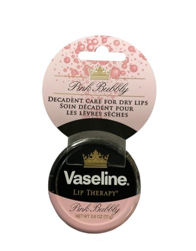 Vaseline Tratamiento Labial Rosado Burbujeante, empaque elegante para bolso y uso diario.