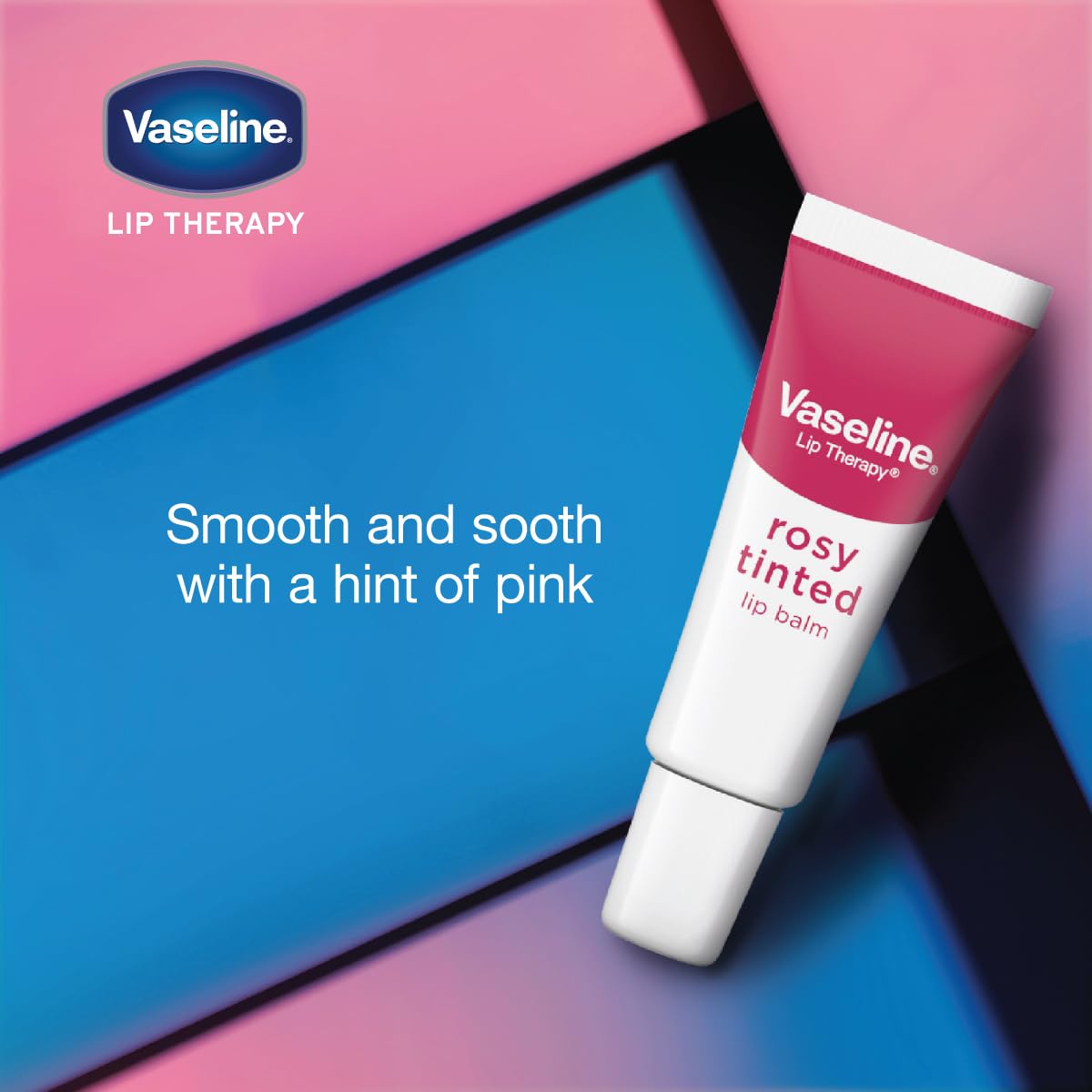 Color natural realzado: bálsamo labial Rosado Vaseline para labios saludables