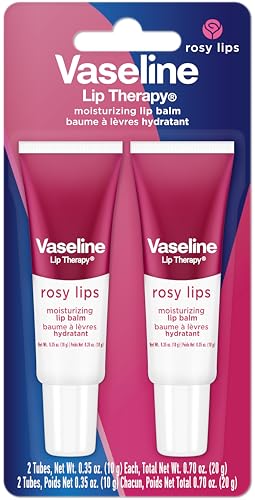 Bálsamo labial Rosado de Vaseline en envase portátil para retoques rápidos