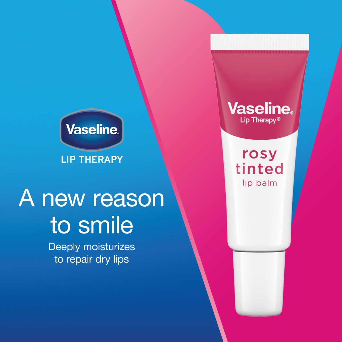 Hidratación prolongada con Vaseline Rosado en bálsamo labial