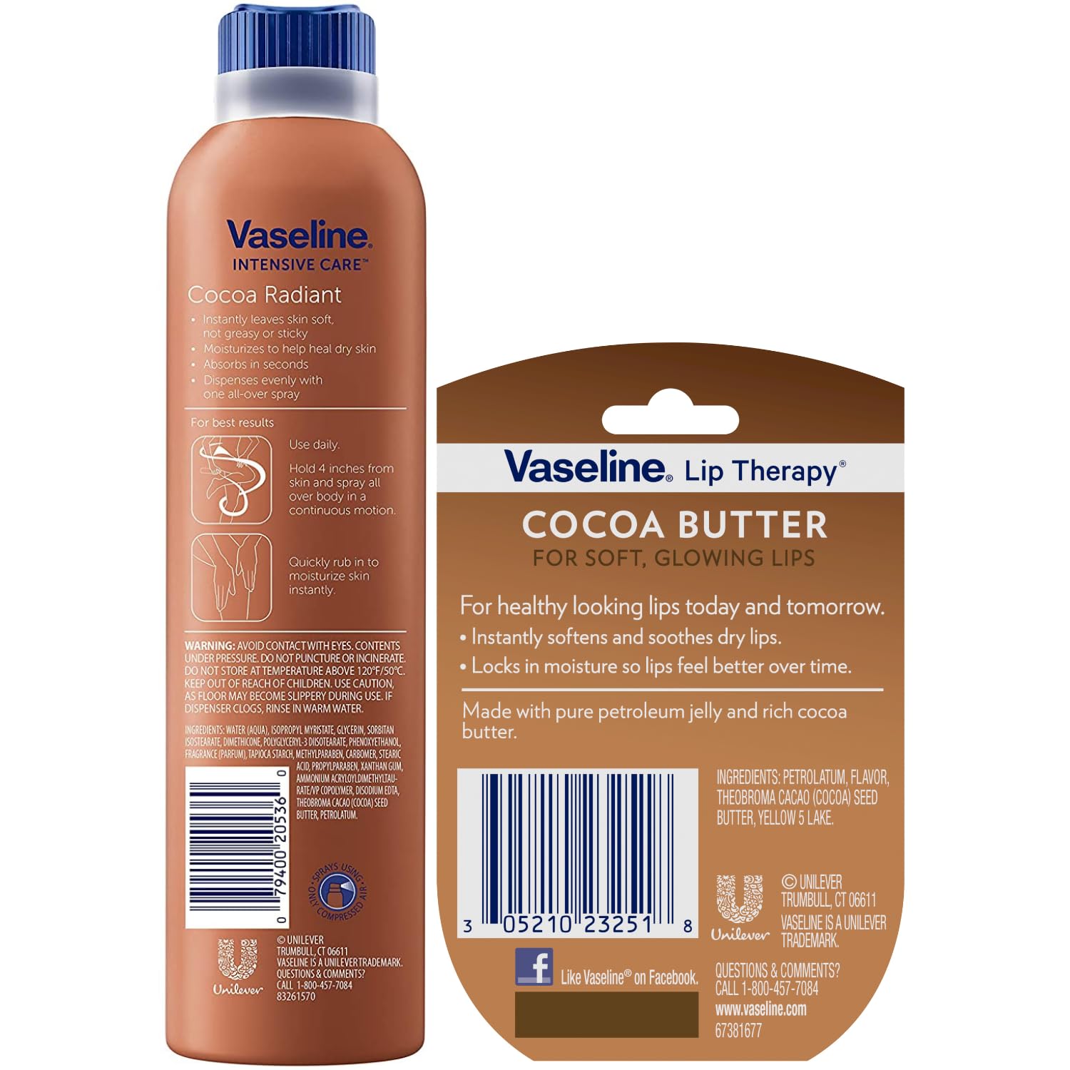 Bálsamo labial mini de Vaseline, cuidado de labios en cualquier momento.