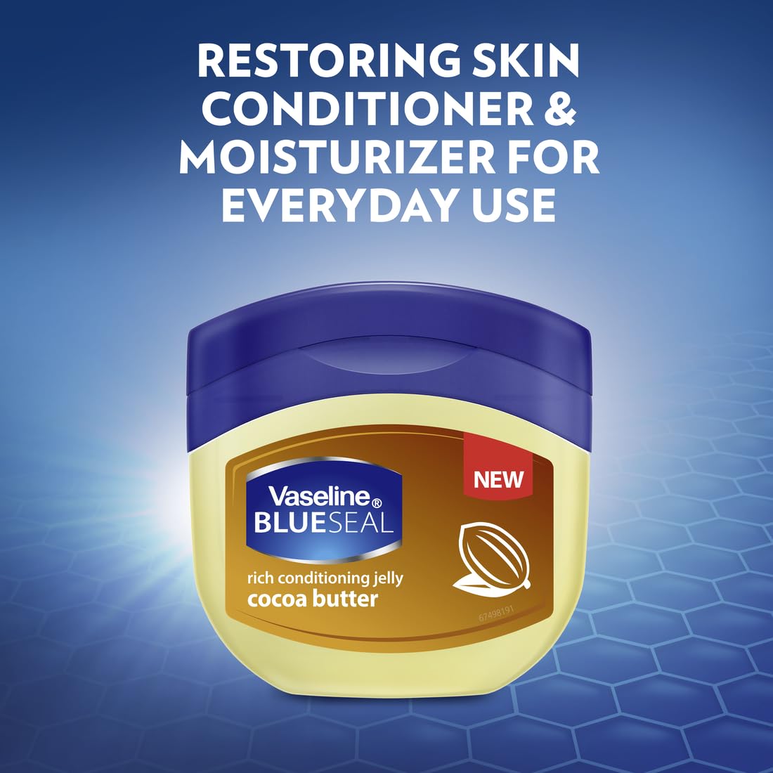 Empaque compacto de Vaseline Blueseal Cocoa Butter para llevar