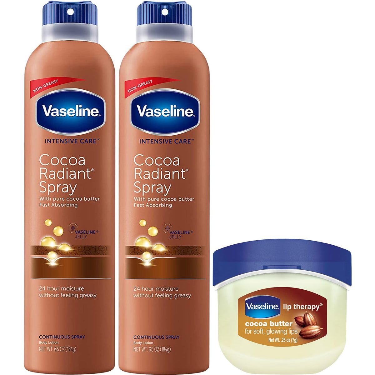 Vaseline Cocoa Radiant: botella atomizador para aplicar hidratación de forma suave.