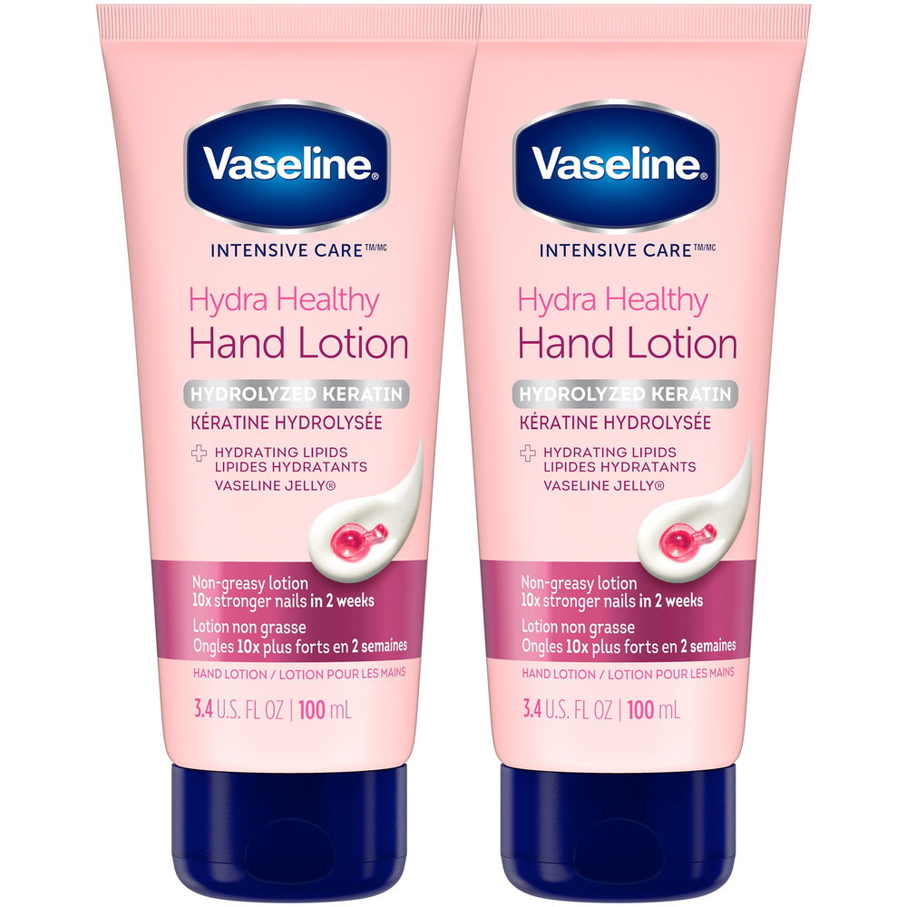 Vaseline Crema de Manos, textura ligera, absorción rápida para manos secas.