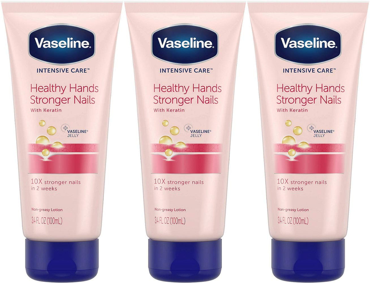 Vaseline Cuidado Intensivo para Manos y Uñas, loción en tubo para manos suaves.