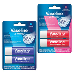 Vaseline Cuidado Labial Original en pack doble, ideal para uso diario y compartir.