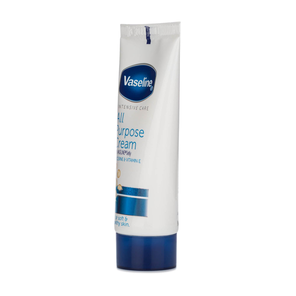 Textura cremosa de Vaseline para piel seca y suave.