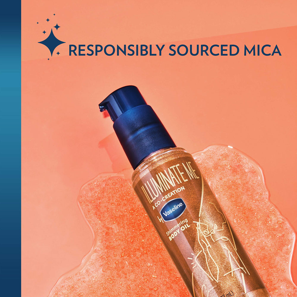 Vaseline Illuminate Me organic shea butter — nourishing hydration.