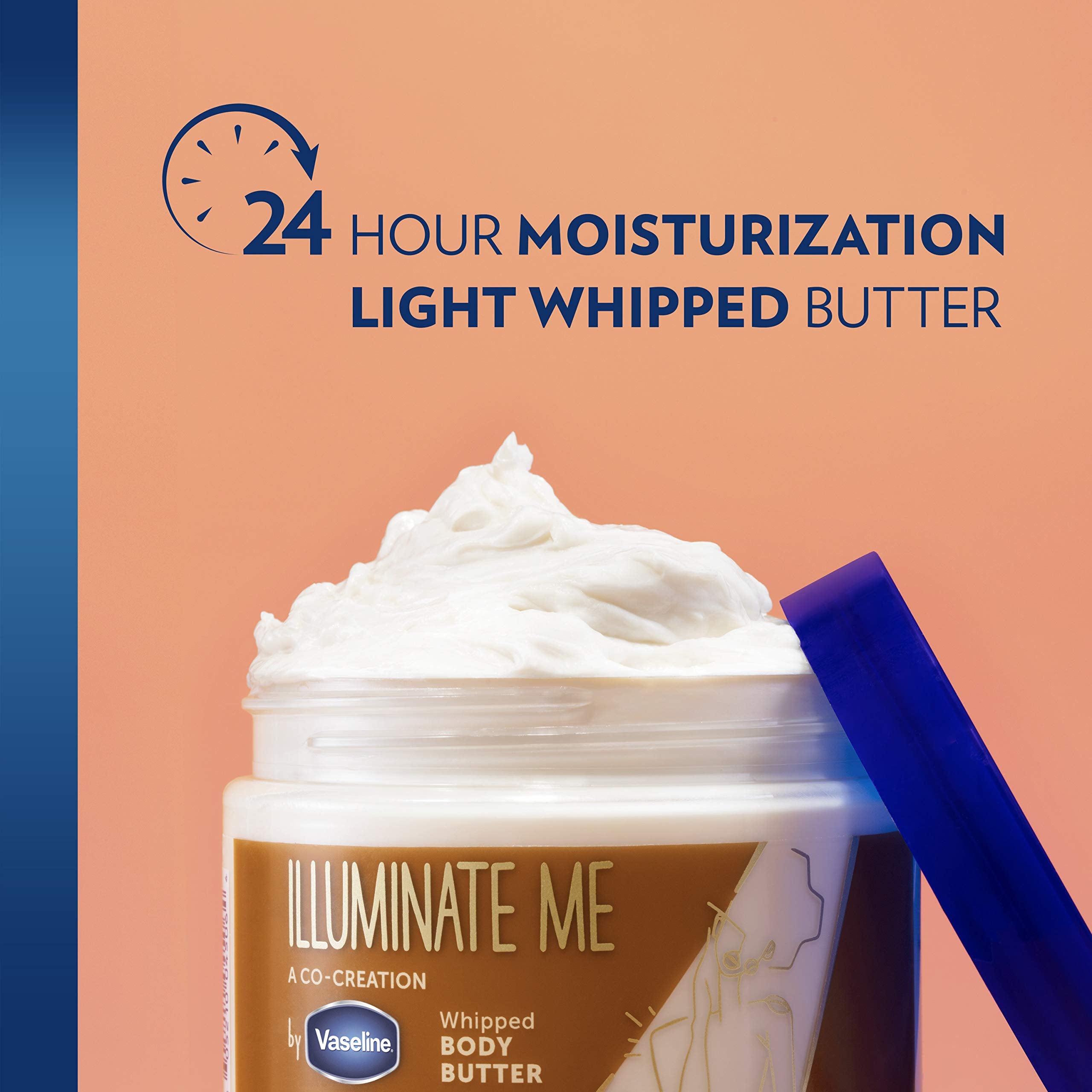 Vaseline Illuminate Me mica — ethically sourced sparkle for melanin skin.