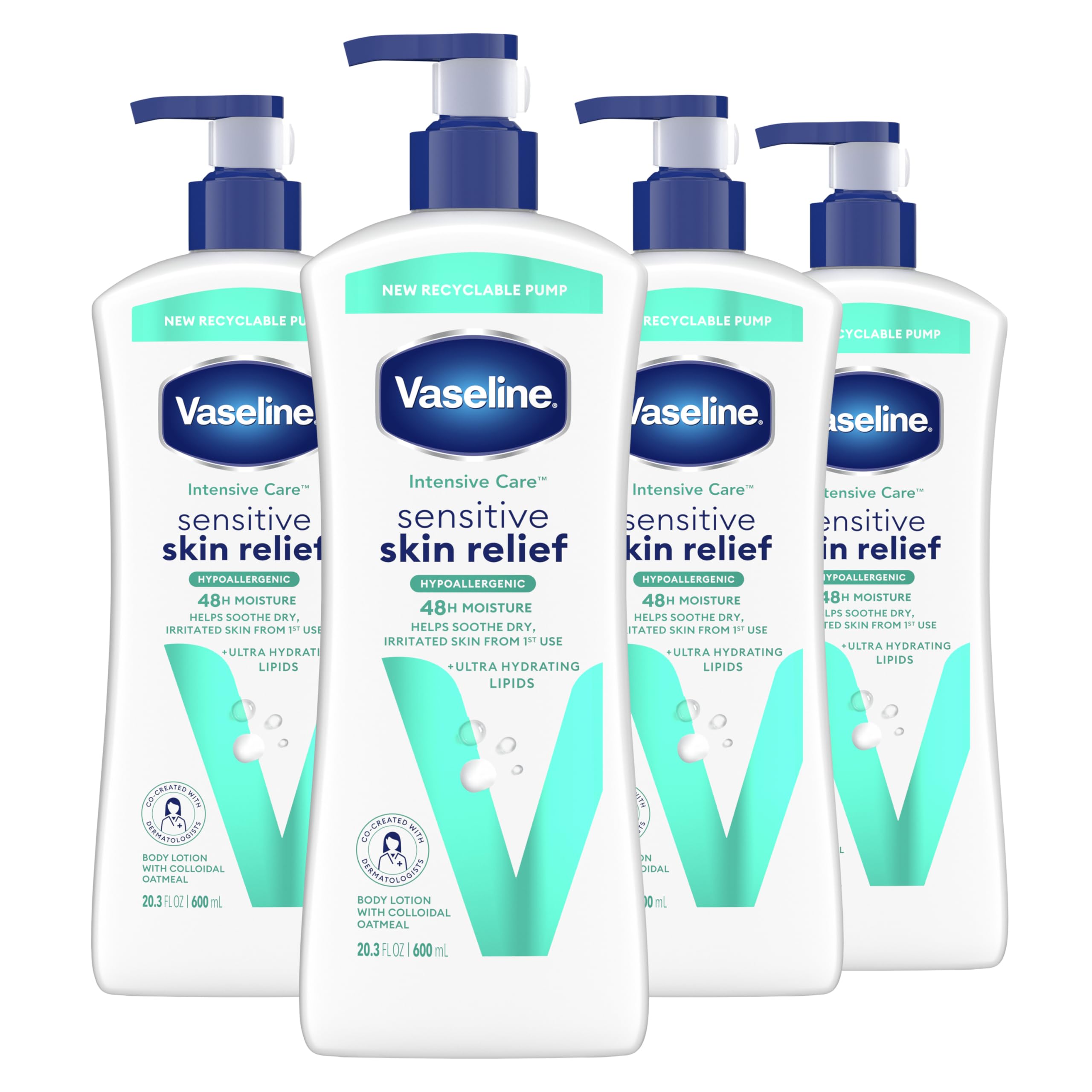 Vaseline Intensive Care en botella frontal para piel suave.