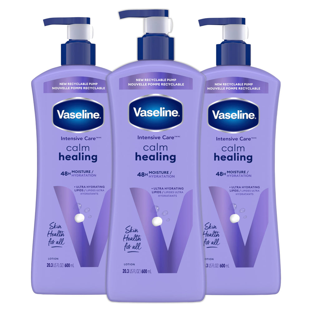 Vaseline Cuidado Intensivo Calma Loción en bote para piel suave.